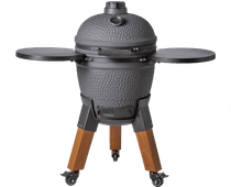 Moddern Charcoal Gray Special Wood-look Kamado barbecue promotion