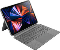 Logitech Combo Touch Apple iPad Pro 11 inches (2022/2021/2020) Keyboard Cover AZERTY Gray Tablet cover with keyboard