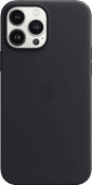Apple iPhone 13 Pro Max Back Cover met MagSafe Leer Middernacht Telefoonhoesje met MagSafe magneet