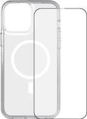 Tech21 Evo Clear iPhone 13 Pro Max Back Cover MagSafe Transparant + Azuri Screenprotector Telefoonhoesje promotie