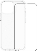 GEAR 4 Crystal Palace Apple iPhone 13 mini Back Cover Transparant + Azuri Screenprotector Gear4 hoesje