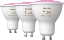 Philips Hue White & Color GU10 3-pack Smart lamp met GU10 fitting