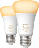 Philips Hue White Ambiance E27 10.5W Duo pack Philips Hue E27 White Ambiance