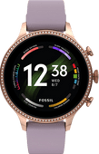 Fossil Gen 6 Display FTW6080 Or Rose/Mauve 42 mm Montre connectée pour femmes