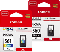 Canon PG-560XL + CL-561XL Cartridge Combo Pack Inktpatroon voor de Canon PIXMA iX printers