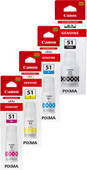 Canon GI-51 Inktflesjes Combo Pack Inktpatroon voor Canon Pixma G printers