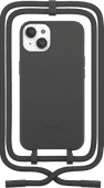 Change Case Apple iPhone 13 Back Cover met Koord Zwart Telefoonhoesje met koord