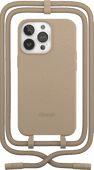 Change Case Apple iPhone 13 Pro Max Back Cover met Koord Bruin Telefoonhoesje met koord
