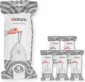 Brabantia Trash Bag Code H - 50-60L (120 units) Garbage bag or trash bag