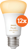 Philips Hue White Ambiance E27 1100lm 12-pack E27 White Ambiance