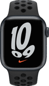 Apple Watch Nike Series 7 41mm Middernacht Aluminium Zwarte Sportband Solden 2022 Apple Watch deal