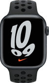 Apple Watch Nike Series 7 45mm Middernacht Aluminium Zwarte Sportband Solden 2022 Apple Watch deal