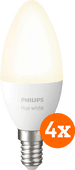 Philips Hue Ampoule bougie White E14 Bluetooth Lot de 4 Douille E14 Phlips HUE