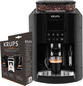 Krups EA8150 Noir + Kit d'Entretien Machine à café entièrement automatique pour expressos et lungos