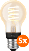 Philips Hue Ampoule à Filament White Ambiance Standard E27 Lot de 5 Promotion : smart home