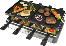 Bourgini Gourmette/Raclette/Grill Plus - 8 People Fun cooking appliance