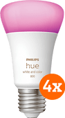 Philips Hue White and Color E27 800lm 4-Pack E27 White and Color