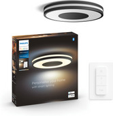 Philips Hue Being Ceiling Lamp White Ambiance Black Smart light including fixture