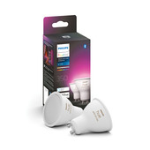 Philips Hue White & Color GU10 Duo pack Smart lamp met ecocheques