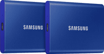 Samsung Portable SSD T7 1TB Blauw  - Duo Pack Samsung externe SSD schijven