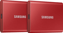 Samsung T7 Portable SSD 2TB Red - Duo Pack External SSD