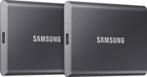 Samsung T7 Portable SSD 1TB Gray - Duo Pack External SSD