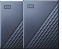WD My Passport for Mac 5TB Type C Blue - Duo Pack External HDD bundle