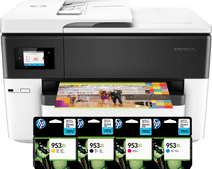HP Officejet 7740 + 1 set extra inkt Printer voor grafische designers
