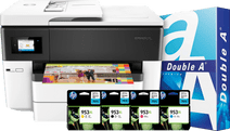HP Officejet 7740 + 1 set extra inkt + 500 vellen A4 papier Printer voor grafische designers