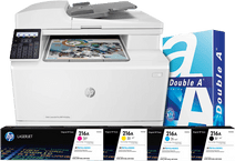 HP Color Laserjet Pro M183fw MFP + 1 Set Extra Toners + 500 Vellen A4 Papier Printer voor klein kantoor