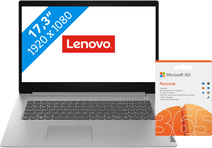 Lenovo IdeaPad 3 17IML05 81WC0026MB Azerty + Microsoft 365 Personal Laptop inclusief accessoires 