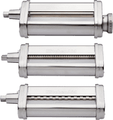 KitchenAid 5KSMPRA Rouleau à Pâtes et Set de Découpe (3 Pièces) Embout pâte pour robot de cuisine 