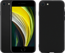 Refurbished iPhone SE 64GB Black + BlueBuilt Hard Case Back Cover Black Refurbished smartphone