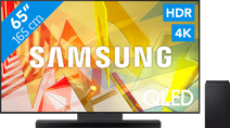 Samsung QLED 65Q95TD (2021) + Soundbar Solden 2022 televisie met soundbar deal