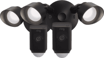 Ring Floodlight Cam Wired Plus Noir Lot de 2 Caméra IP compatible avec Samsung SmartThings