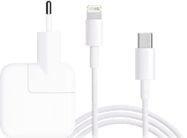 Apple Chargeur USB-C 30 W + Apple Câble Lightning 1 m Matière Synthétique Blanc Chargeur Apple iPhone 13, 12, 11, X, SE (2020) et 8