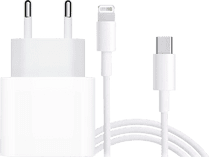 Apple Chargeur USB-C 20 W + Câble Lightning 1 m Matière Synthétique Blanc Chargeur Apple iPhone 13, 12, 11, X, SE (2020) et 8