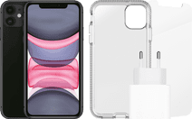 Apple iPhone 11 128 GB Zwart + Accessoirepakket Apple iPhone 11