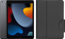 Apple iPad (2021) 10.2 inches 256GB WiFi Space Gray + Targus Book Case Black Latest iPad (2021)