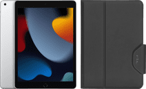 Apple iPad (2021) 10.2 inches 64GB WiFi Silver + Targus Book Case Black Latest iPad (2021)