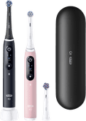 Oral-B iO 6 Zwart en Roze Duo Pack Roze Oral-B elektrische tandenborstel
