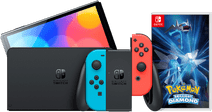 Nintendo Switch OLED Rood/Blauw + Pokemon Brilliant Diamond Console