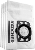 Kärcher Vacuum Cleaner Bag for WD 2 Plus / WD 3 (4 units) Vacuum cleaner bag for construction vacuums