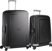 Samsonite S'Cure Spinner 75cm + 55cm Black Suitcase Set Suitcase promotion