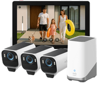 EufyCam S3 Pro 3-Pack + Smart Display E10 IP-camera zonder abonnement