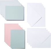 Cricut Cut-Away Cards Pastel A2 (10.8cm x 14cm) 8-pack Material for Cricut Joy cutting machine