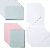 Cricut Cut-Away Cards Pastel A2 (10.8cm x 14cm) 8-pack Material for Cricut Joy Extra