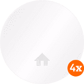 ELRO FS4610 (10 years) 4-Pack Smoke detector on battery power