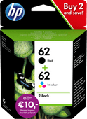 HP 62 Cartridges Combo Pack Inktpatronen voor HP Envy printers