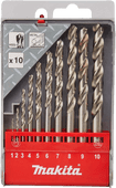 Makita Metal Drill Bit Set 10-piece 